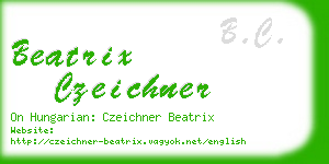 beatrix czeichner business card